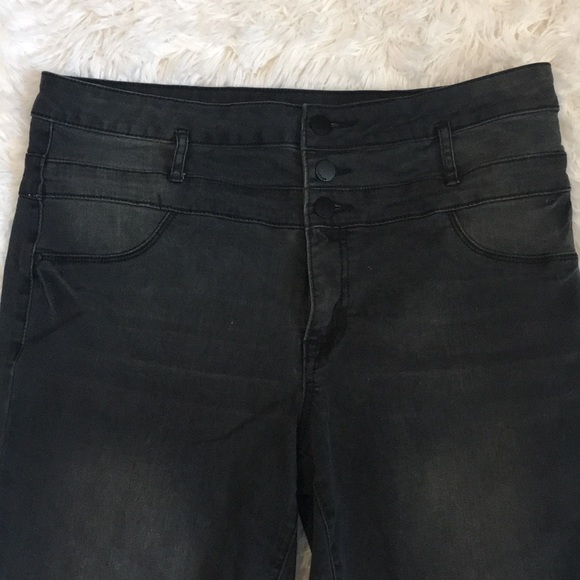 Stretchy grey/black denim - Picture 2 of 3